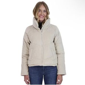 Sebby Corduroy stone cream/tan Puffer Coat jacket